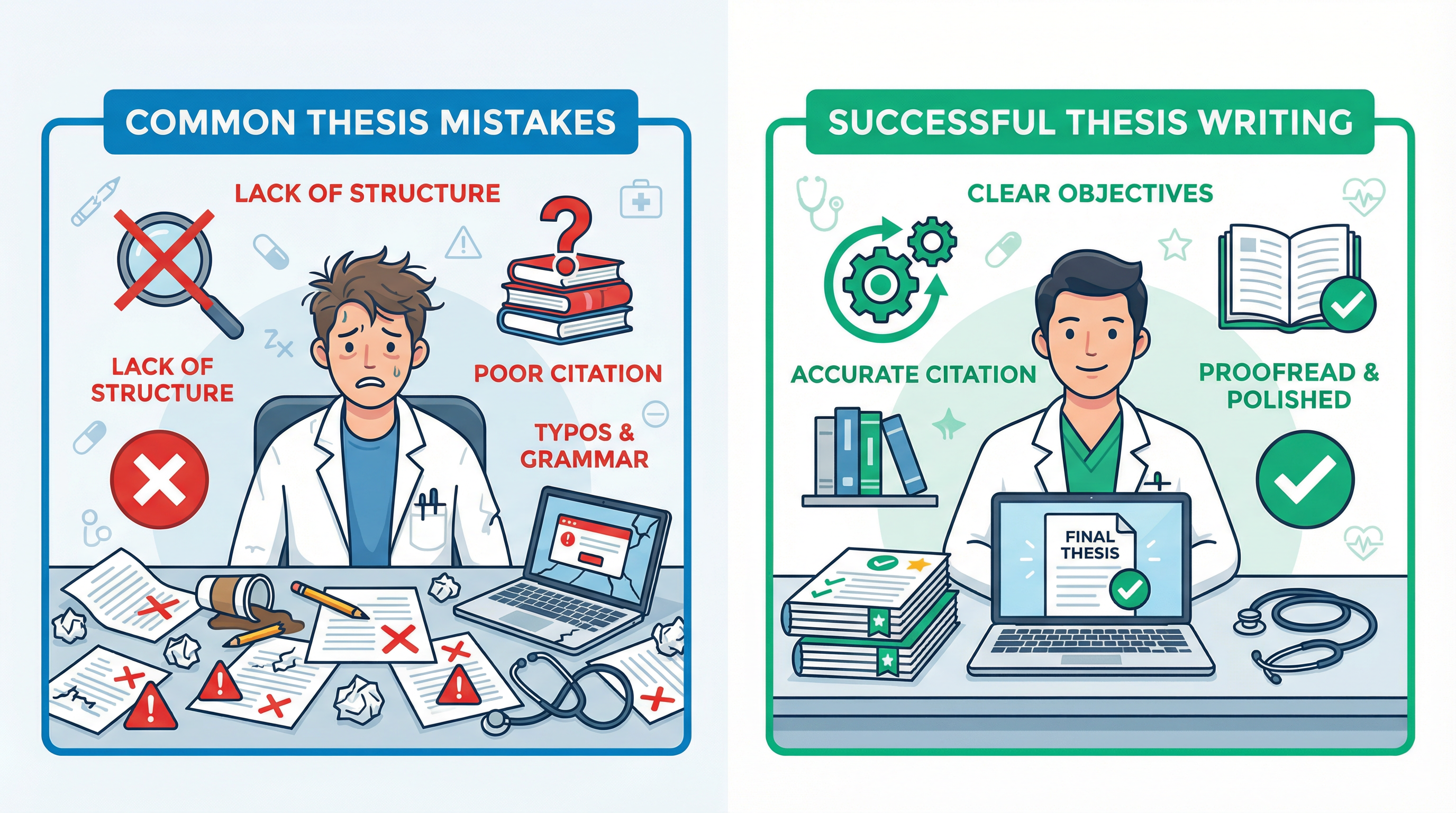 Les 5 Erreurs Fatales à Éviter dans un Mémoire Médical